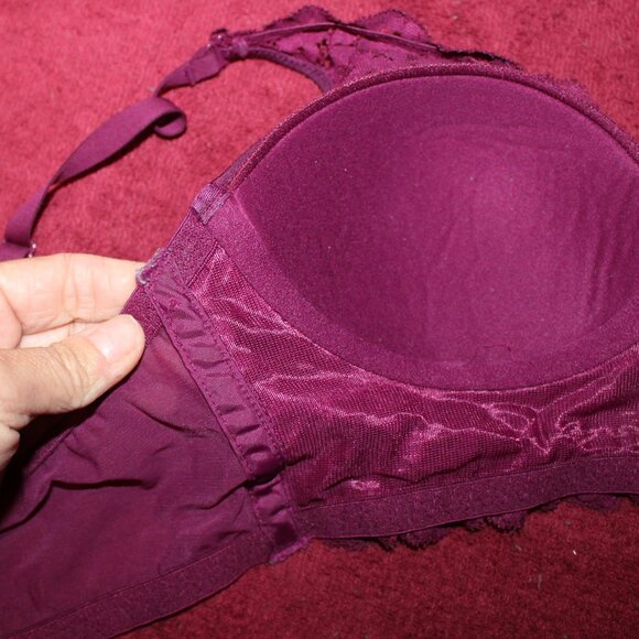 Maidenform Pure Comfort Wireless Lace Longline Bralette Lightly Lined Conver- Ma - Picture 4 of 5